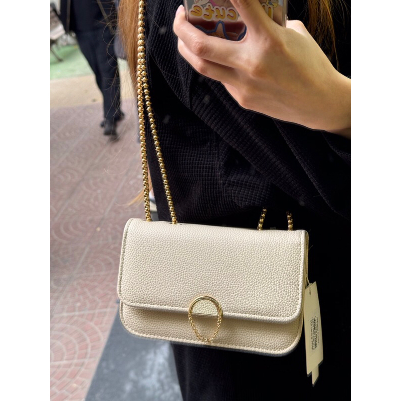 Bolsa feminina com alça corrente transversal pequena festa balada moda blogueira