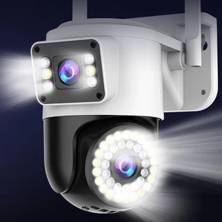 Camera Externa Ip a Prova D'água Wifi Dupla 2 Em 1 com Visao Noturna C/ Infravermelho monitor-G1
