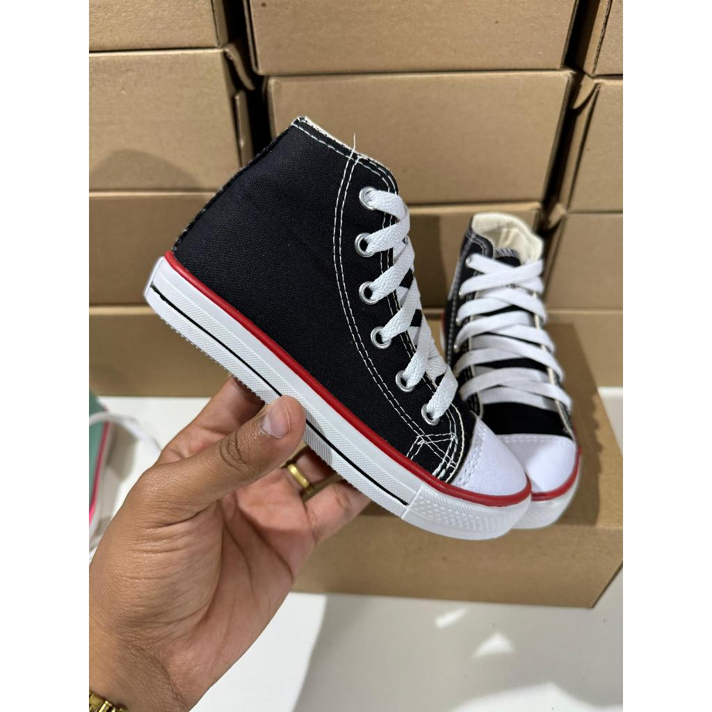 Tenis All in Star Cano Alto Botinha Infantil Masculino Menino Shopee Brasil