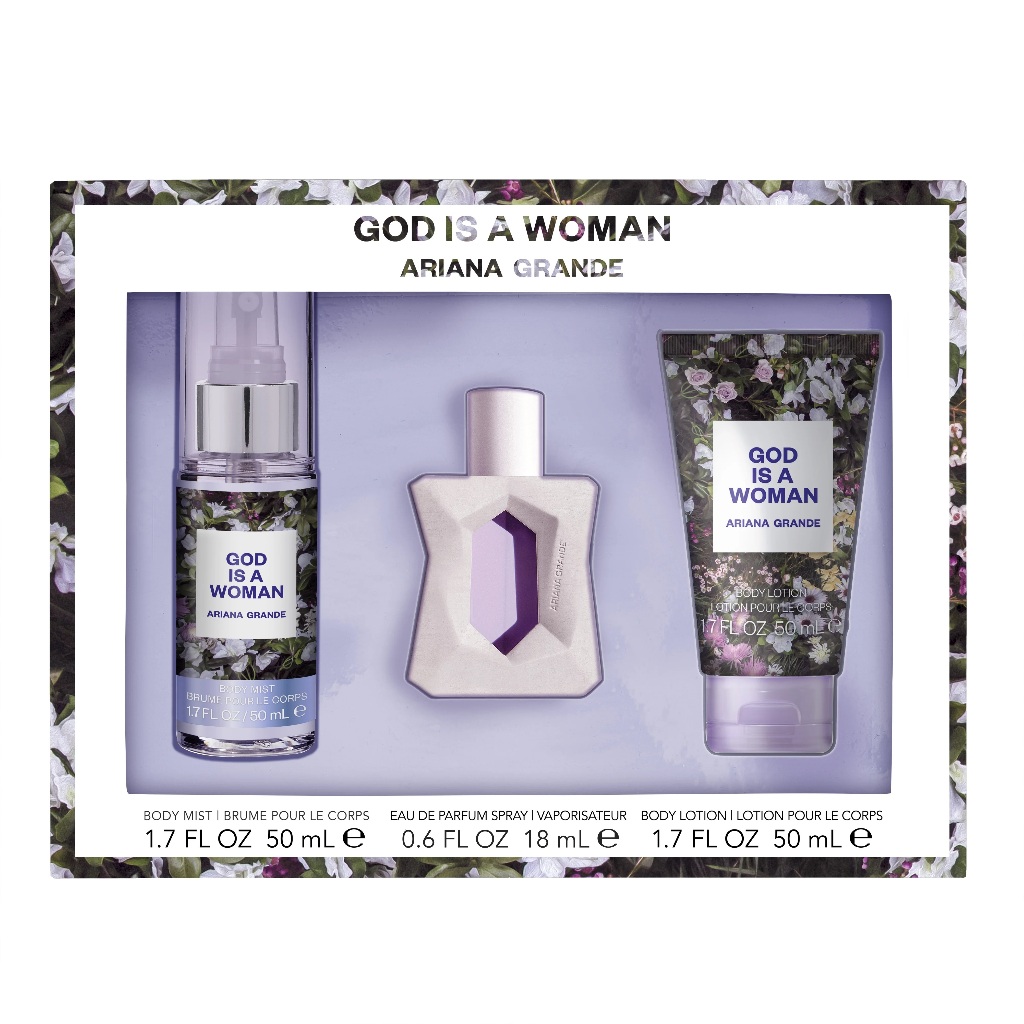 Kit Perfume Ariana Grande God is a Woman 3x peças