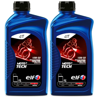 Kit 2 Óleo Para Moto 10W-50 Elf Moto 4 Tech Sintético