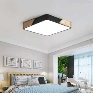 Luminária Plafon Sobrepor Led Grande 40cm Quadrado 3 Tons Sala Quarto