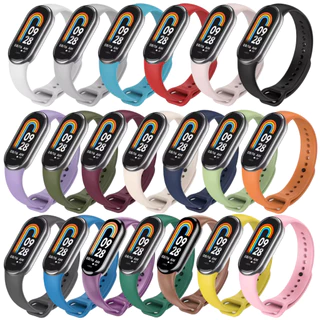 Pulseiras de Silicone para SmartBand Xiaomi Mi Band 8 - Várias cores e alta qualidade