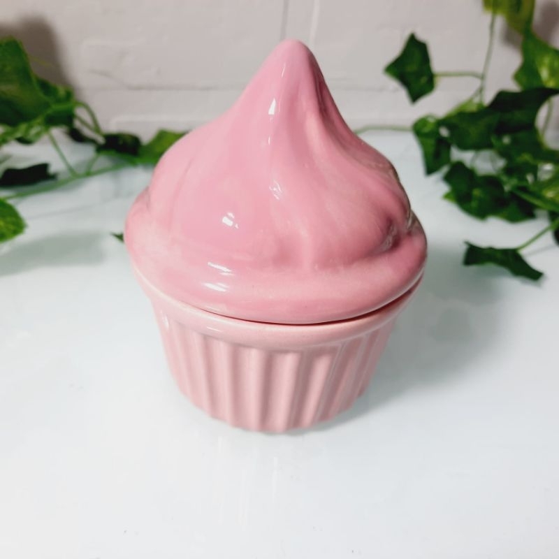 Doce rosa de porcelana Medida 9x8cm | Shopee Brasil