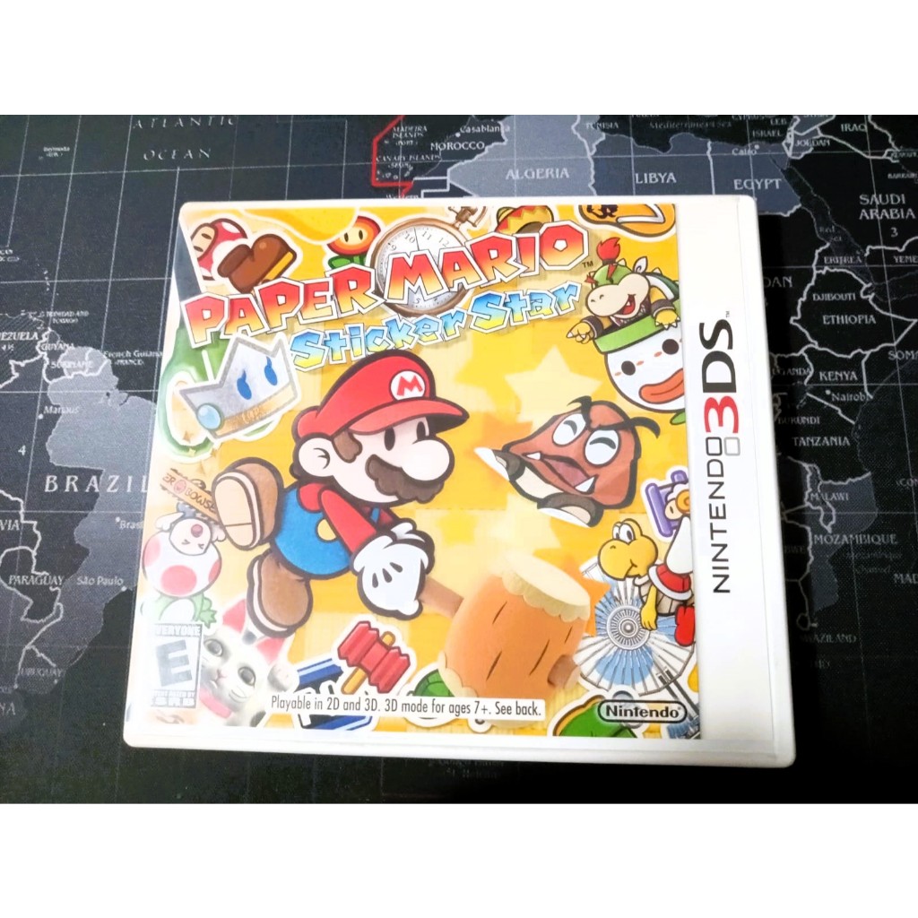 Paper Mario Sticker Star 3DS Nintendo Original Americano Shopee Brasil