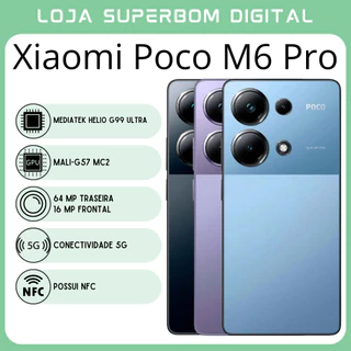 Xiaomi Poco M6 PRO 4G Versão Global | Smartphone 4G , ROM Global , Câmera 64MP , Carregador 67W