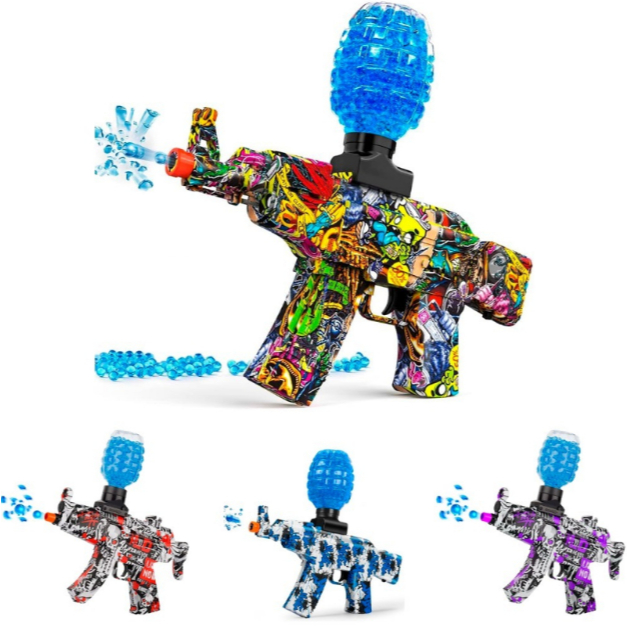 Metralhadora Pistola Automática Bolinha gel Elétrica pilha Recarregável Nerfs - brinquedo infantil