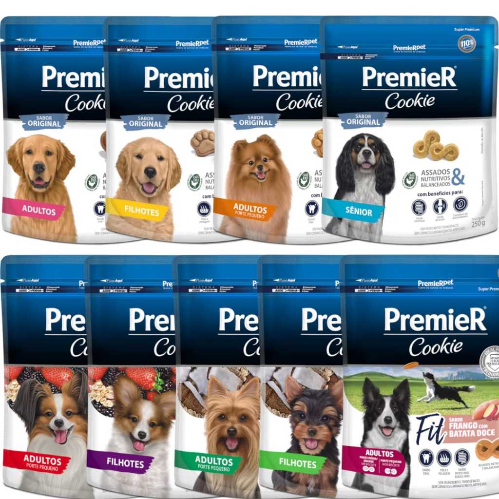 Premier Cookies 250g Biscoite e Petisco Para Cães | Shopee Brasil