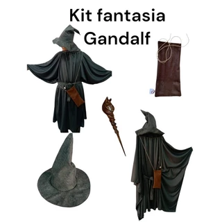 Kit fantasia Gandalf Senhor dos Anéis