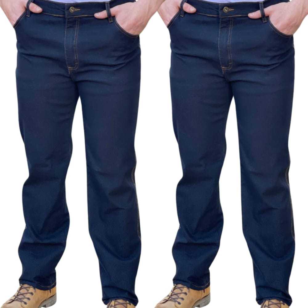 Calça Masculina Kit Calca Jeans com Elastano para Trabalho Tradicional do  36 ao 56 - Main Image