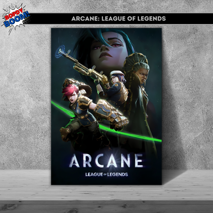 Arcane Placa decorativa mdf quadro decoração parede presente / Série Animada