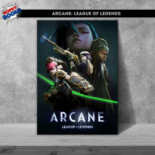 Arcane Placa decorativa mdf quadro decoração parede presente / Série Animada