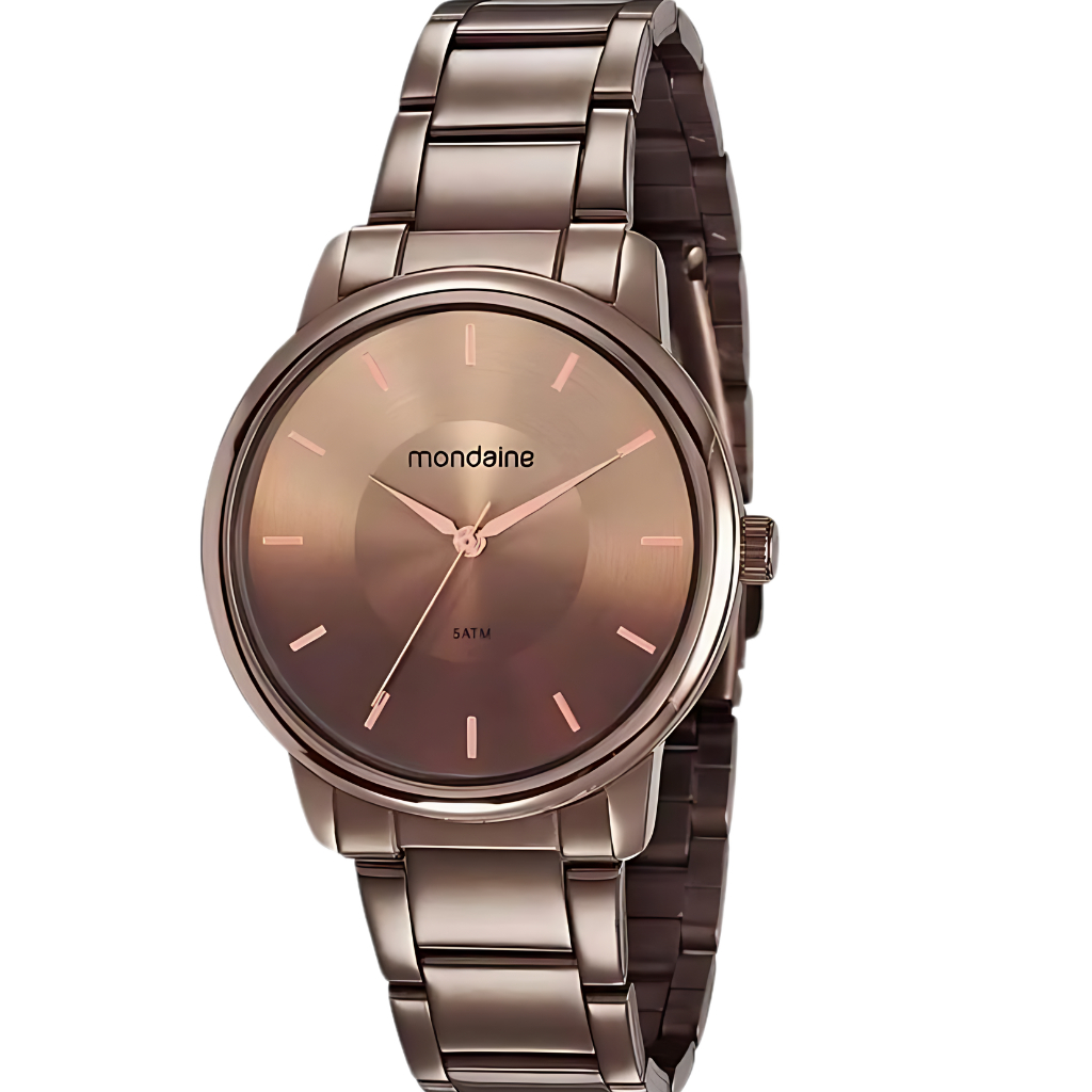 Relogio Feminino Mondaine Marrom Chocolate | Shopee Brasil