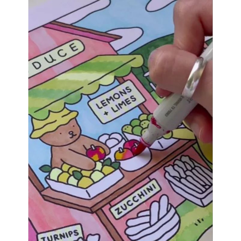 Caderno infantil para colorir - Boogie Goods - A4 75g