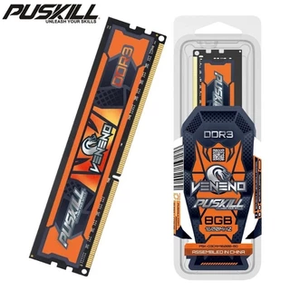 PUSKILL Veneno Memória Ram 8Gb DDR3 1600mhz 1.5v Original para PC Desktop suporta AMD Intel