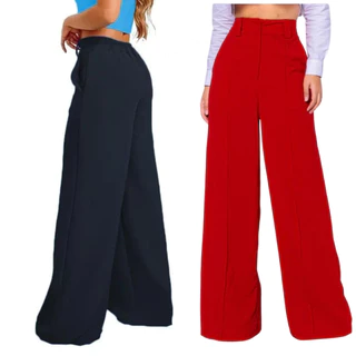 CALÇA PANTALONA DE MOLETINHO ELASTICO DUNA