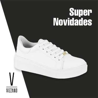 Tênis flatform vizzano shops branco