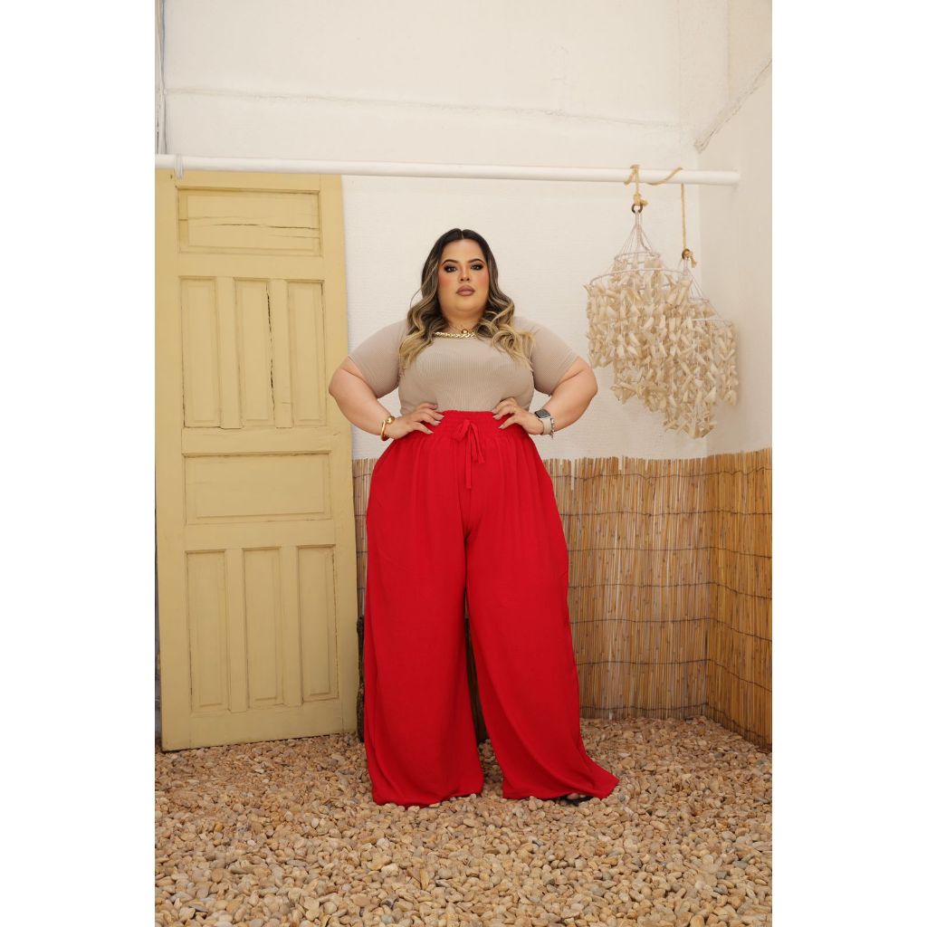 CALÇA PANTALONA ATÉ TAMANHO 60 CÓS ESTRUTURADO A MELHOR