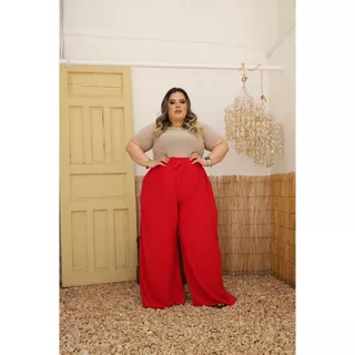 CALÇA PANTALONA ATÉ TAMANHO 60 CÓS ESTRUTURADO A MELHOR