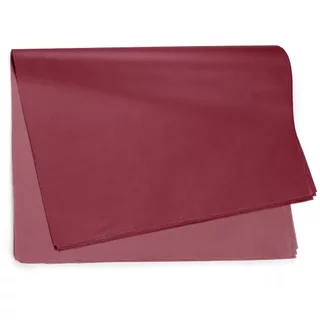 Papel de Seda Liso Vinho 49,0 x 69,0cm, Floral Atlanta - 10/20/50 folhas.