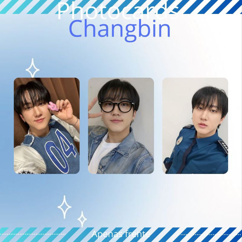 Kit photocard fanmade changbin stray kids | Shopee Brasil