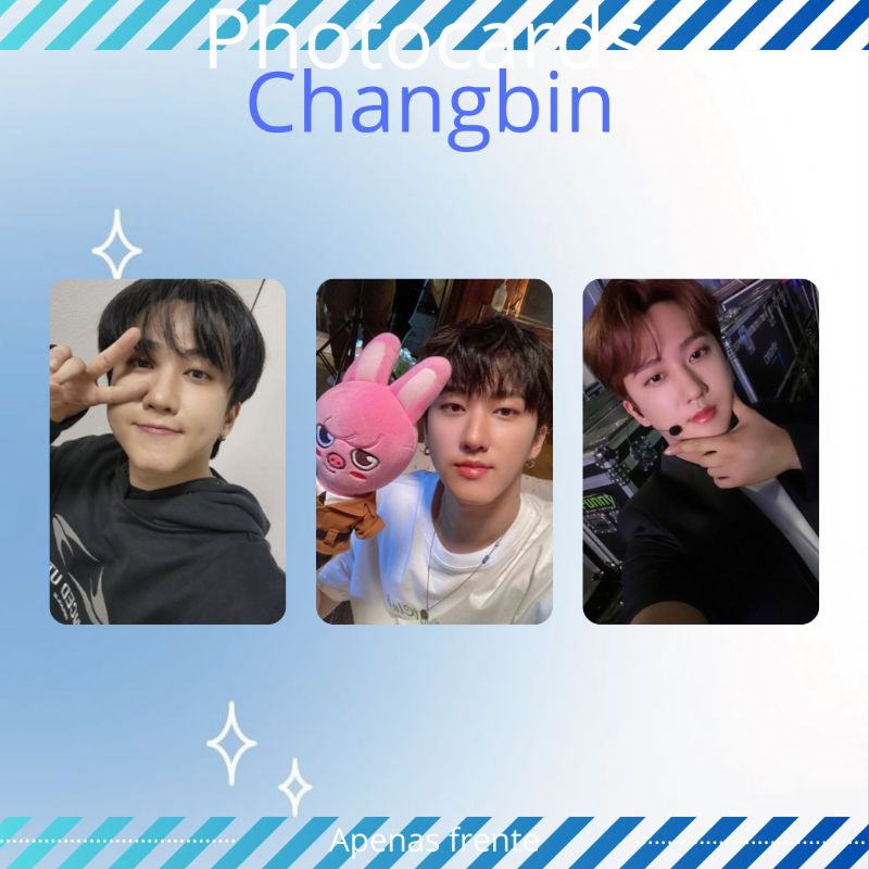 Kit photocard fanmade changbin stray kids | Shopee Brasil
