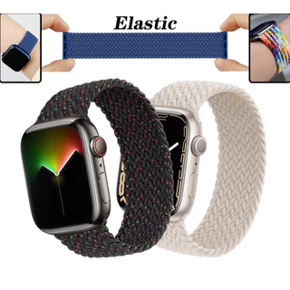 Pulseira Nylon Trançado Elástico para SmartWatch Apple e similares 38mm 40mm 41mm 42mm 44mm 45mm 49mm