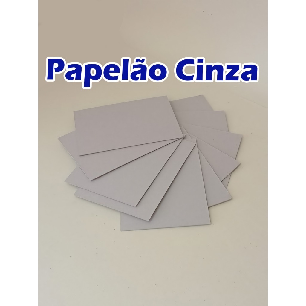 Papelão Cinza ou Parana 100 pçs. - formato 8,0 x 11;0 cm - 1.9mm