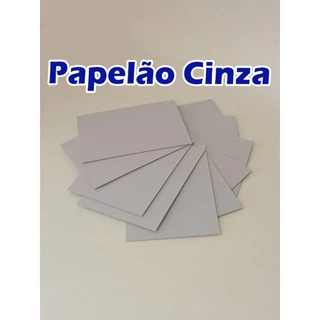 Papelão Cinza ou Parana 100 pçs. - formato 8,0 x 11;0 cm - 1.9mm