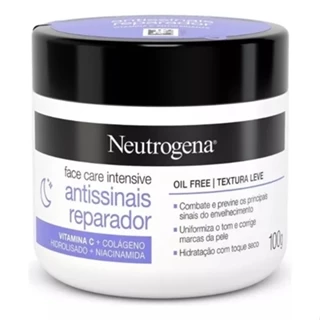 Creme Facial Neutrogena Face Care Intensive Antissinais Reparador Com 100g
