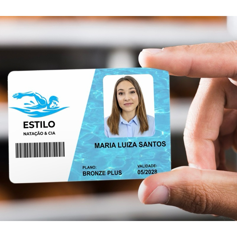 Cartão pvc personalizado / impressão de crachá em pvc. | Shopee Brasil
