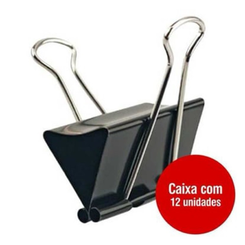 Prendedor de papel e ajuste de roupa Binder Clips 19mm – C/ 12 Unidades ...