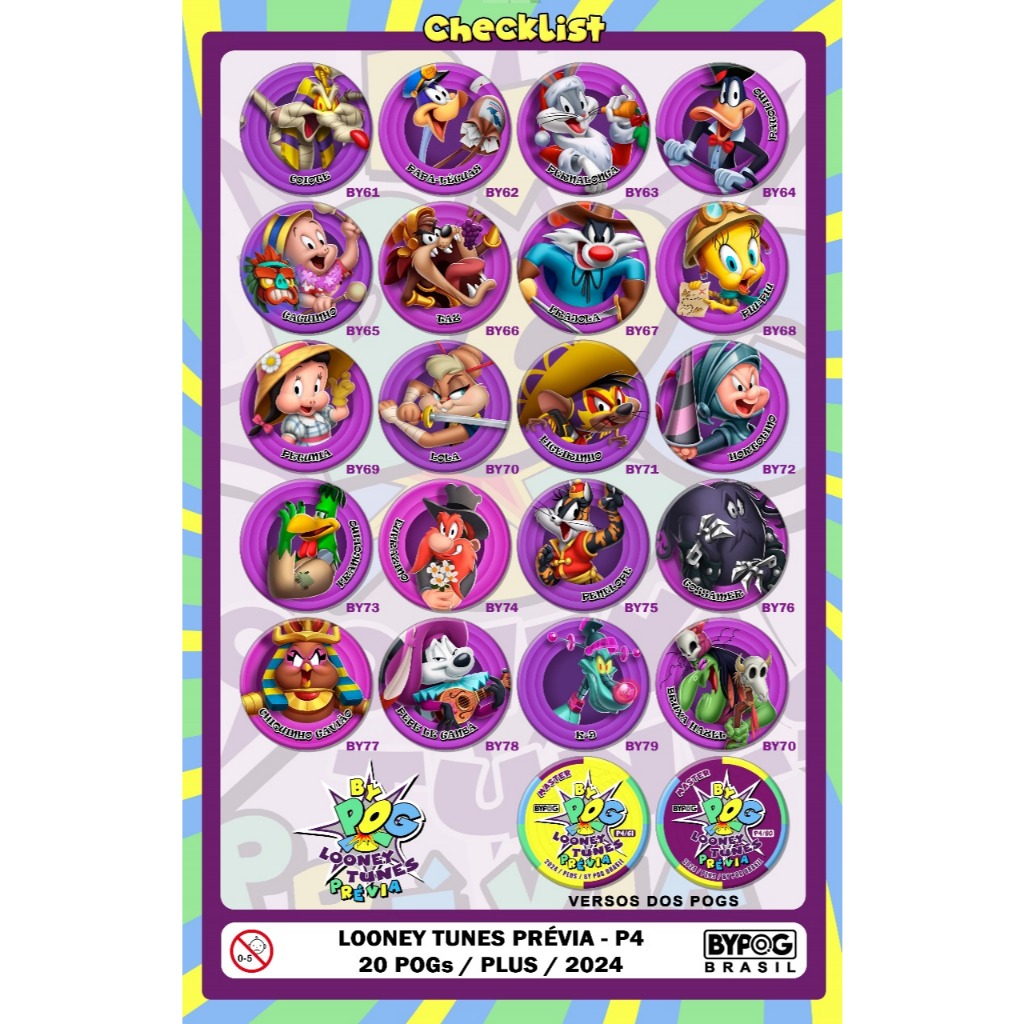 Coleção Looney Tunes Prévia - Parte 4 - Master Finos (Tazos)