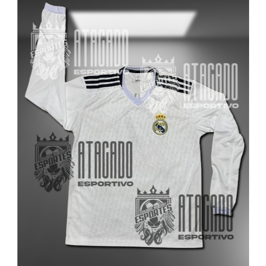 Camisa de Time Manga Longa de Futebol do Europeu 2024/25 | Shopee Brasil