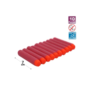 Kit Refil para Lança Dardos Nerf Balas de Brinquedo Séries Presente Infantil 10 ou 20 Unidades