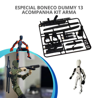 Especial Boneco Articulado Dummy 13 Com Kit Armas