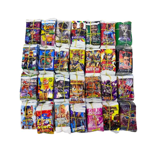 Kit 400 Cards Figurinhas Com 100 Pacotinhos Escolha o Modelo Para Bater Bafo Trocar Cartas