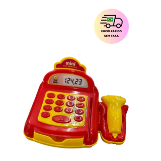 Mini Caixa Registradora Supermercado Brinquedo Infantil Menina Menino Presente