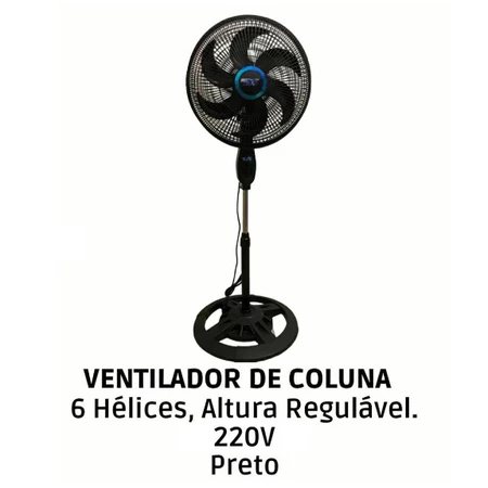 Ventilador de Coluna 47cm-127cm ajuste de altura livremente, ventilador de pé 110v/220v