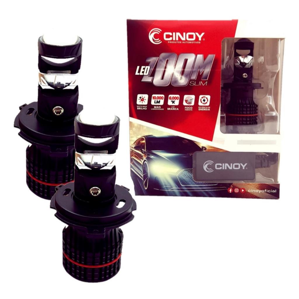 Cinoy Lâmpadas Led Mini Projetor H7 H8 H9 H11 HB3 HB4 9006 Canhão Plug And Play 12/24v Farol