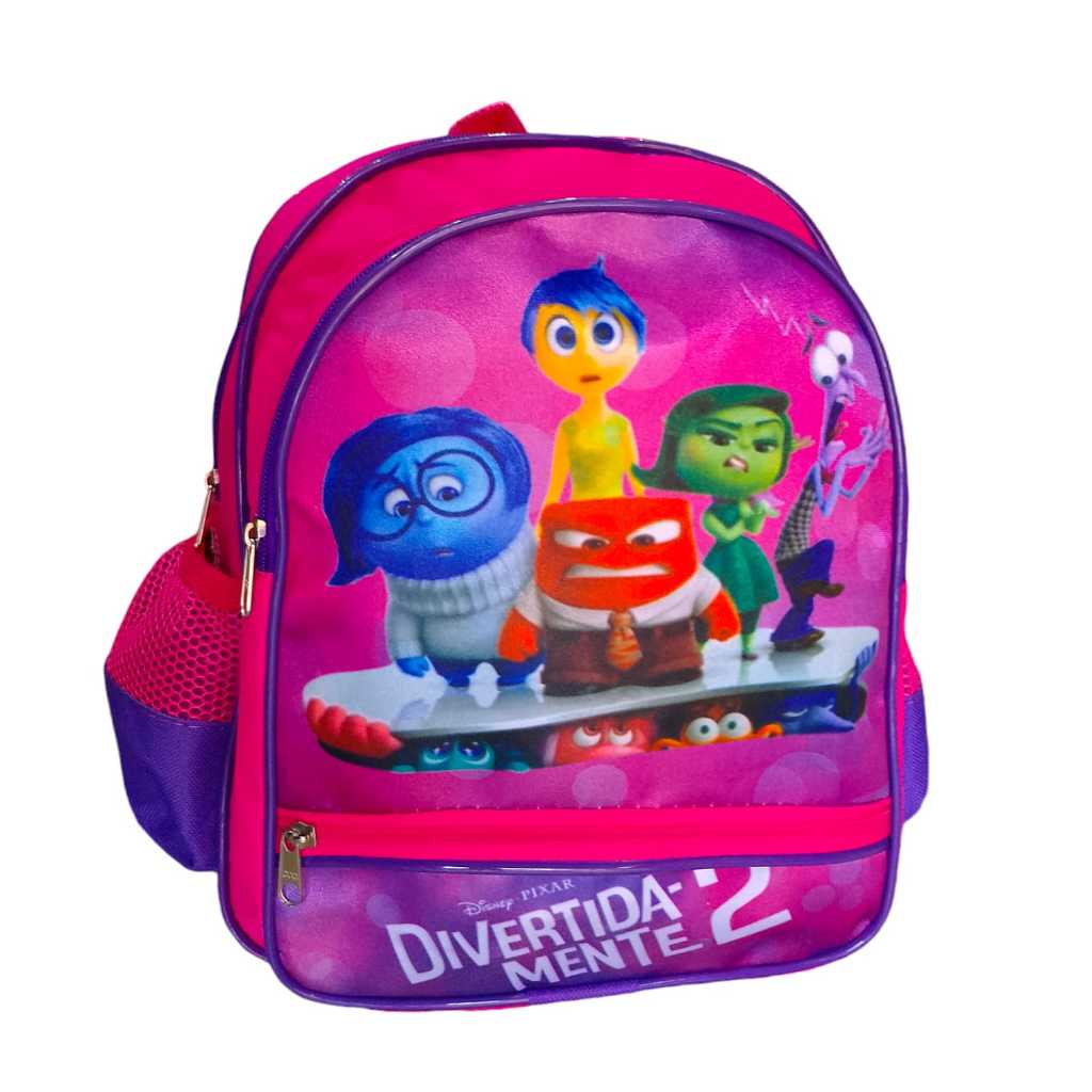 Mochila Escolar Infantil De Creche Costas Divertida Mente 2- Rosa ...