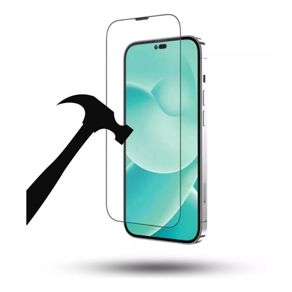 Película de Vidro 3D iPhone 11 12 13 14 15 16 Plus Pro Max Alta Proteção e Sensibilidade Touch