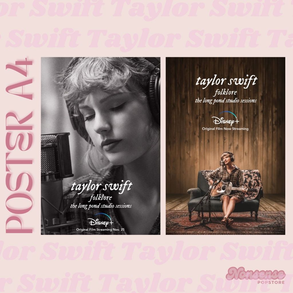 Poster A4 Taylor Swift - Folklore : The Long Pond Studio Sessions