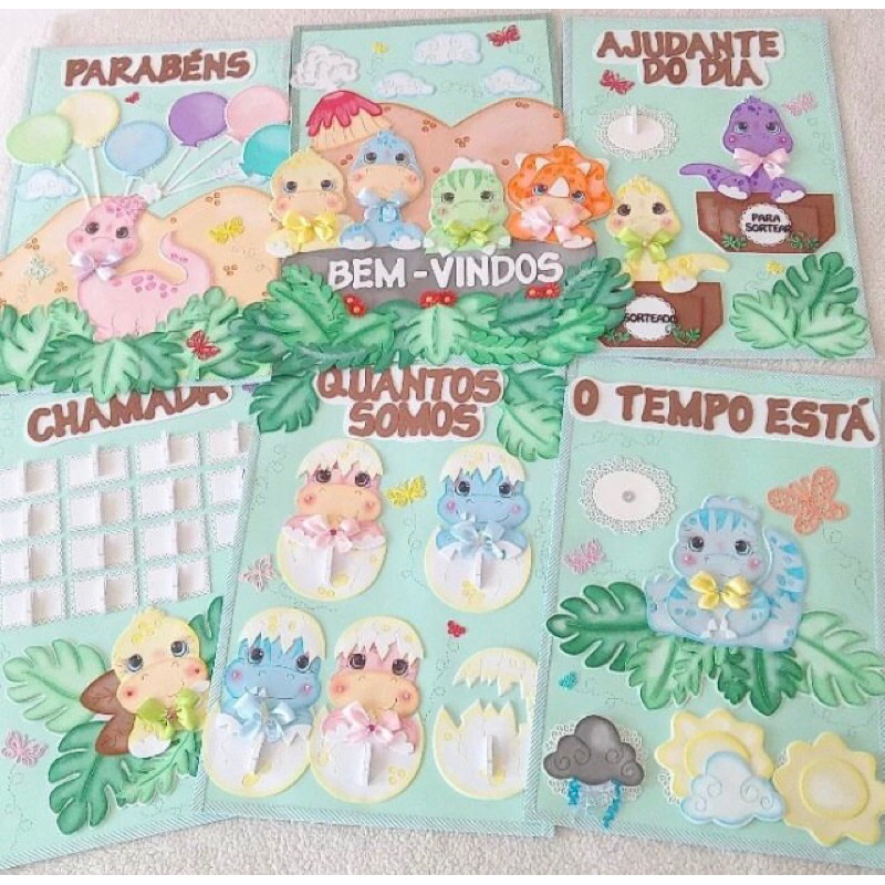 Kit Sala De Aula Com 5 Painéis Em Eva Placa De Porta Em Eva Shopee