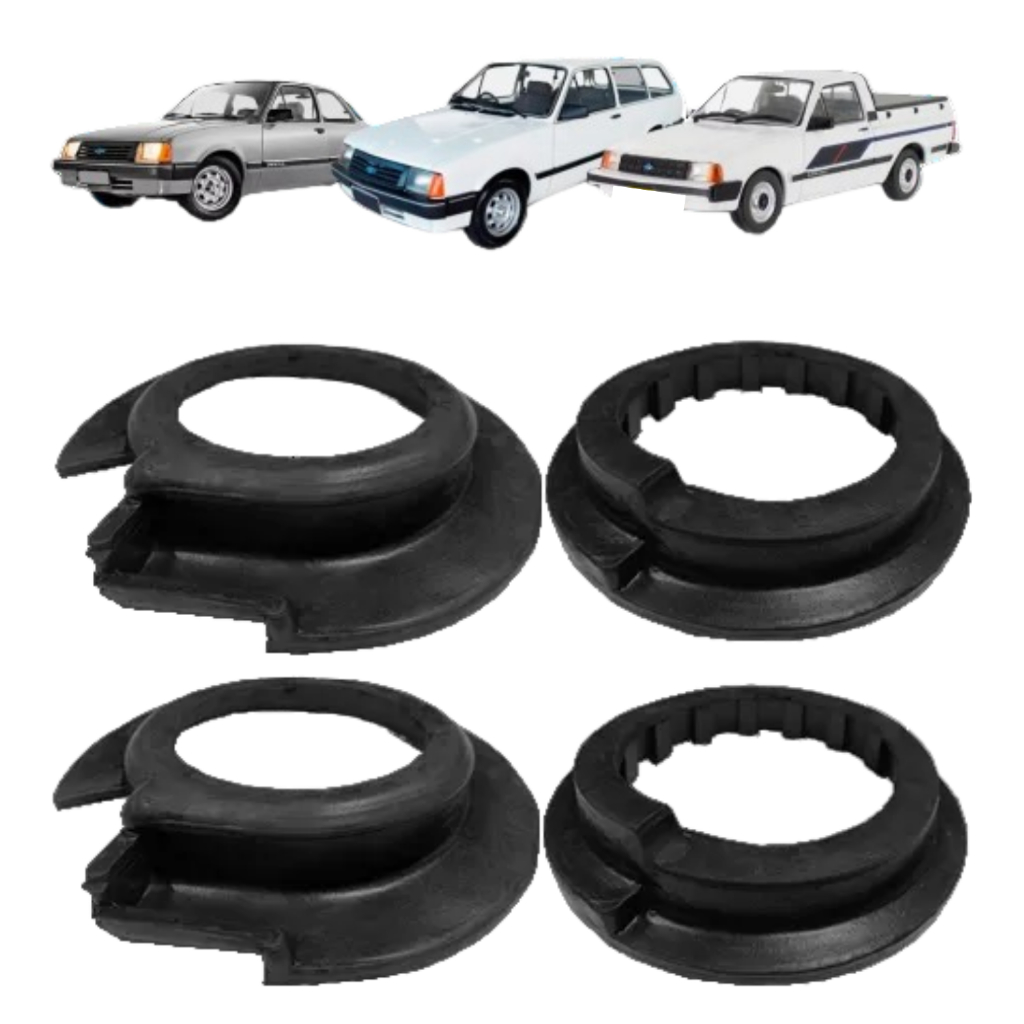 KIT 4 CALCO MOLA BATENTE TRASEIRO CHEVETTE MARAJO CHEVY INFERIOR SUPERIOR  04451 04452 | Shopee Brasil