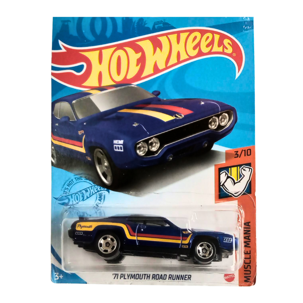 Hot Wheels 71 Plymouth Road Runner Muscle Mania | Shopee Brasil