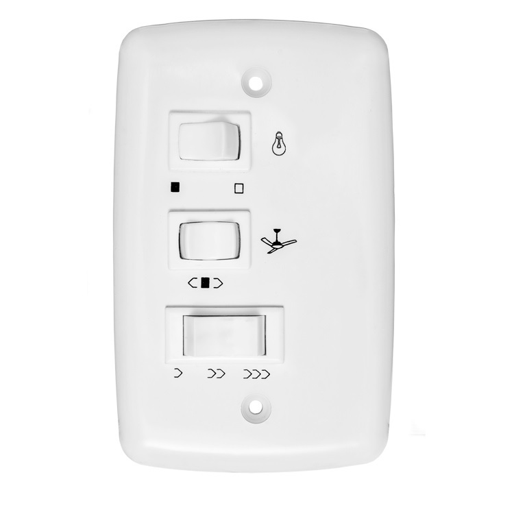 Chave Espelho Controle de Parede 4x2 de Velocidade para Ventilador de ...