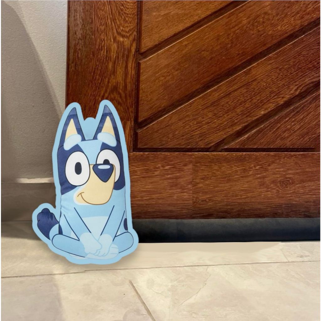 Peso de porta cachorro azul