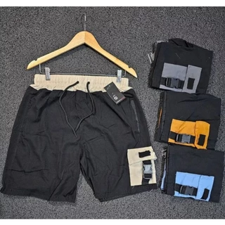 Kit 2 Bermudas Cargo Elastano Masculina Com 3 Bolsos Laterais