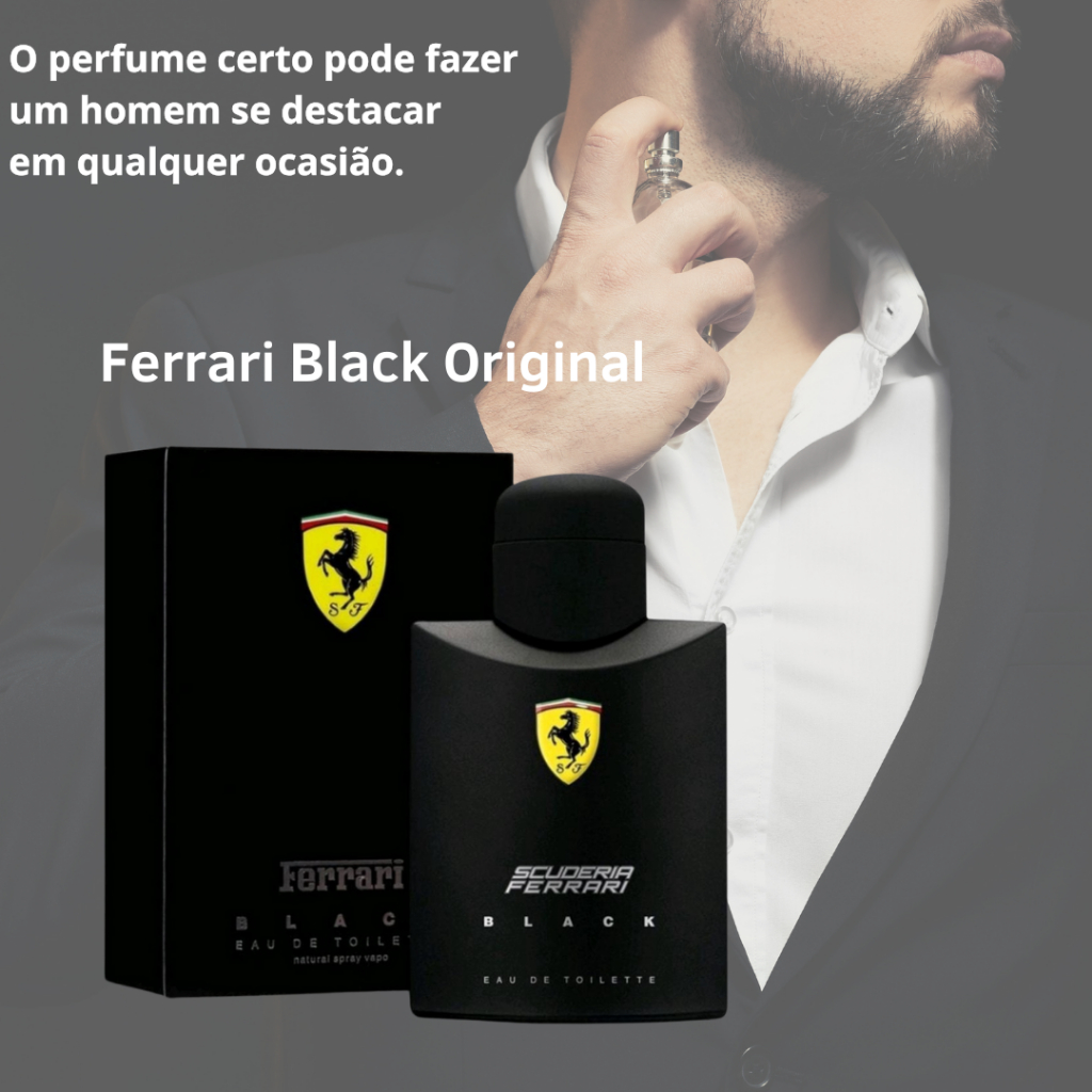 Perfume Ferrari Black 125ml Original Masculino Para Homem